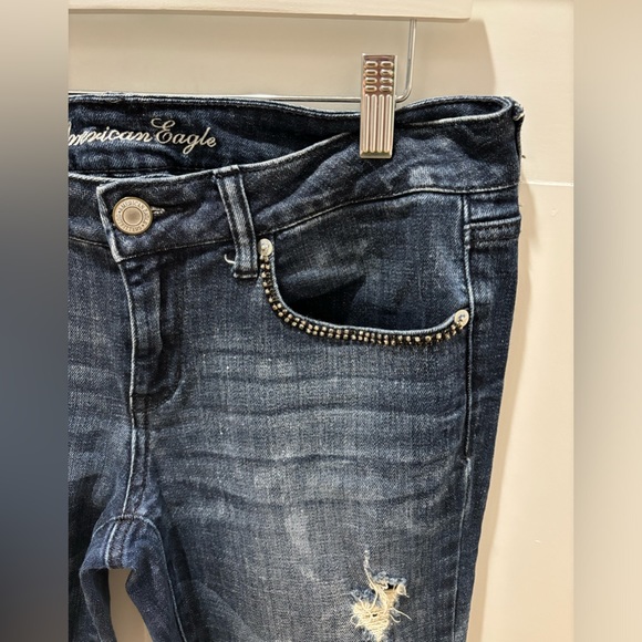 Dark and distressed vintage American Eagle jeans - Picture 4 of 4